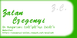 zalan czegenyi business card